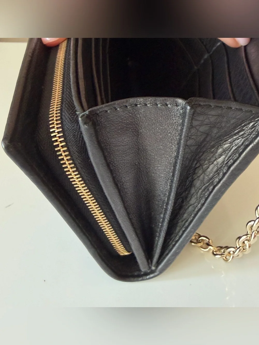 Gucci Horsebit Web Wallet On Chain Black Leather WOC Detachable Strap - Picture 11 of 15